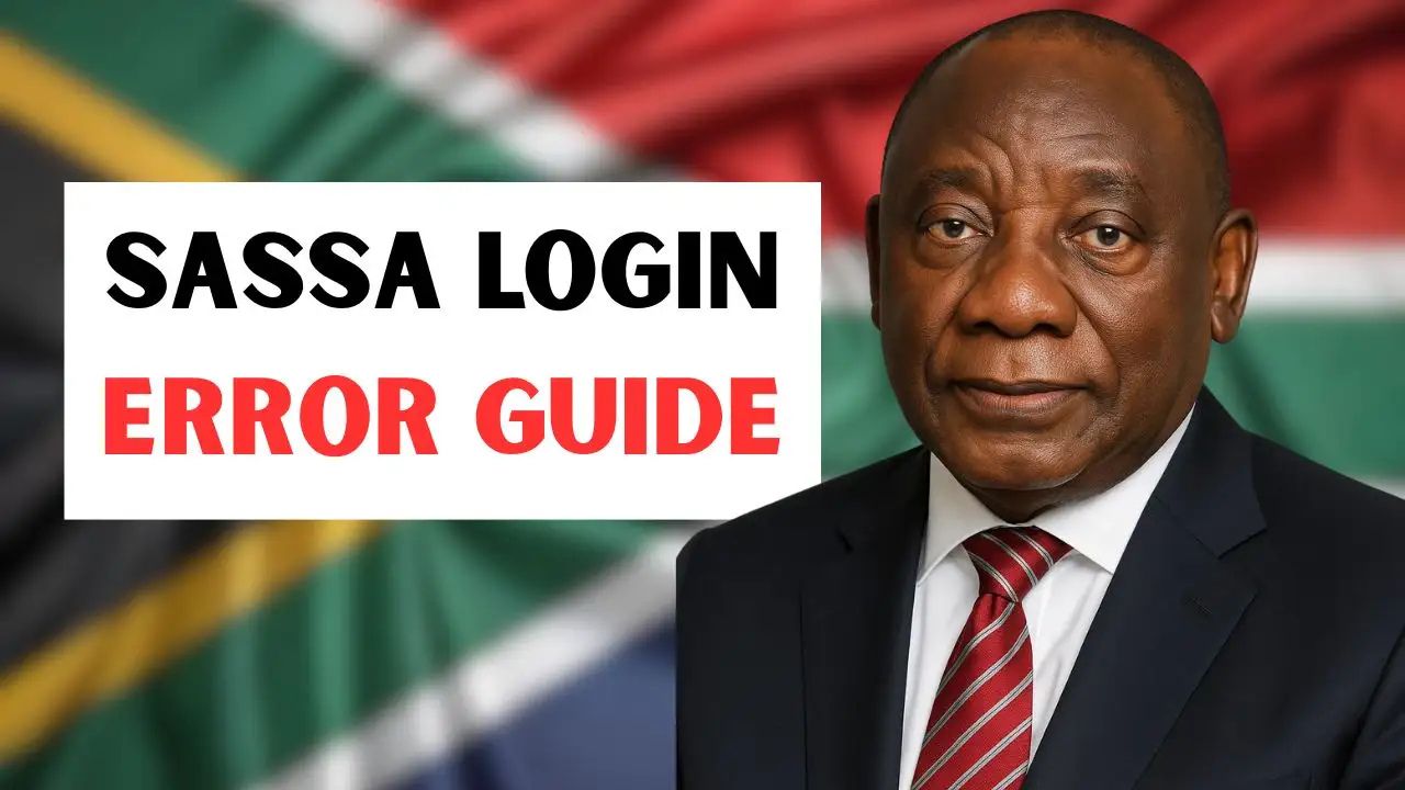 SASSA Login Error Guide What to Do When You Cant Access Your Account…